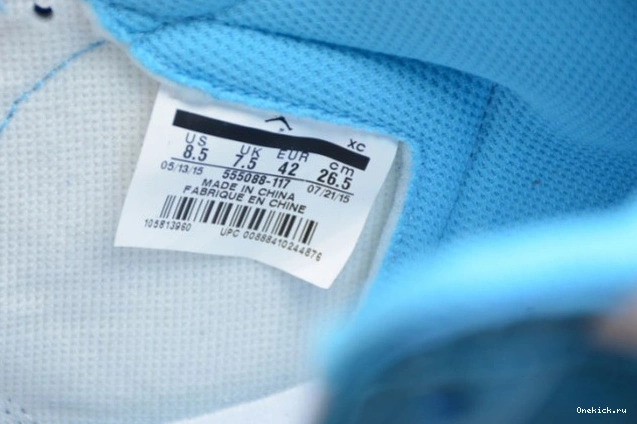 One Kick OG 555088-117 High 1 Jordan Air Retro 'UNC' 0812